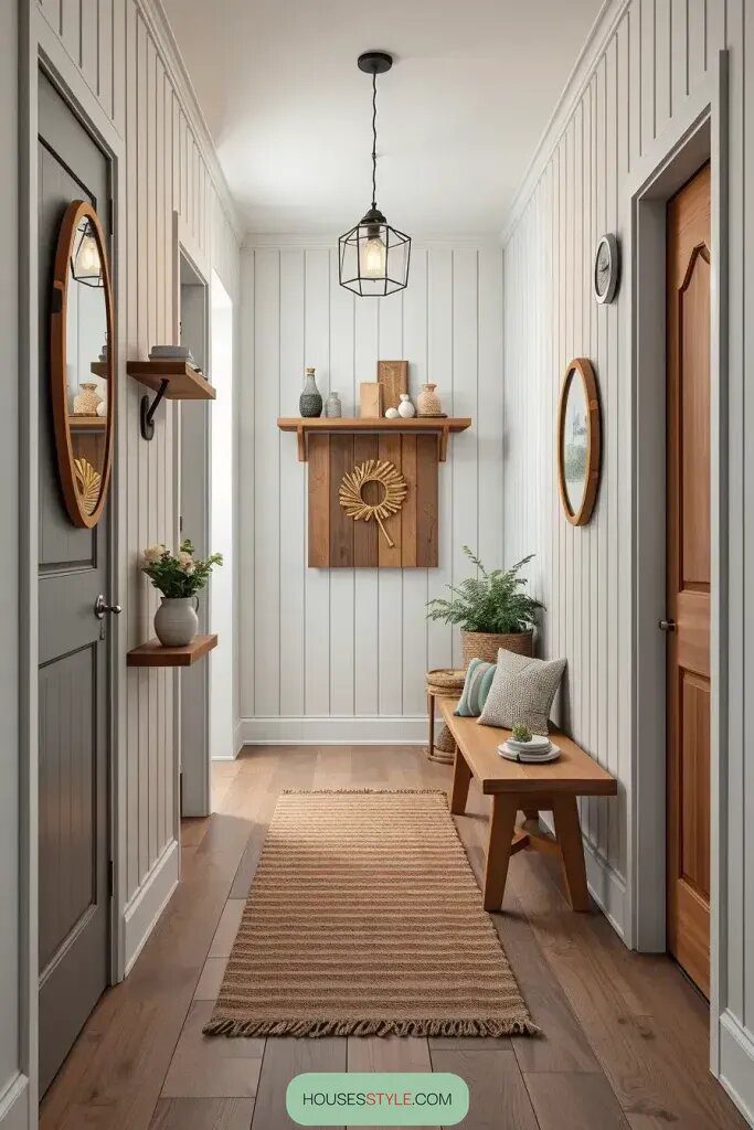9 Ways to Warm Up a Narrow Hallway - photo 2