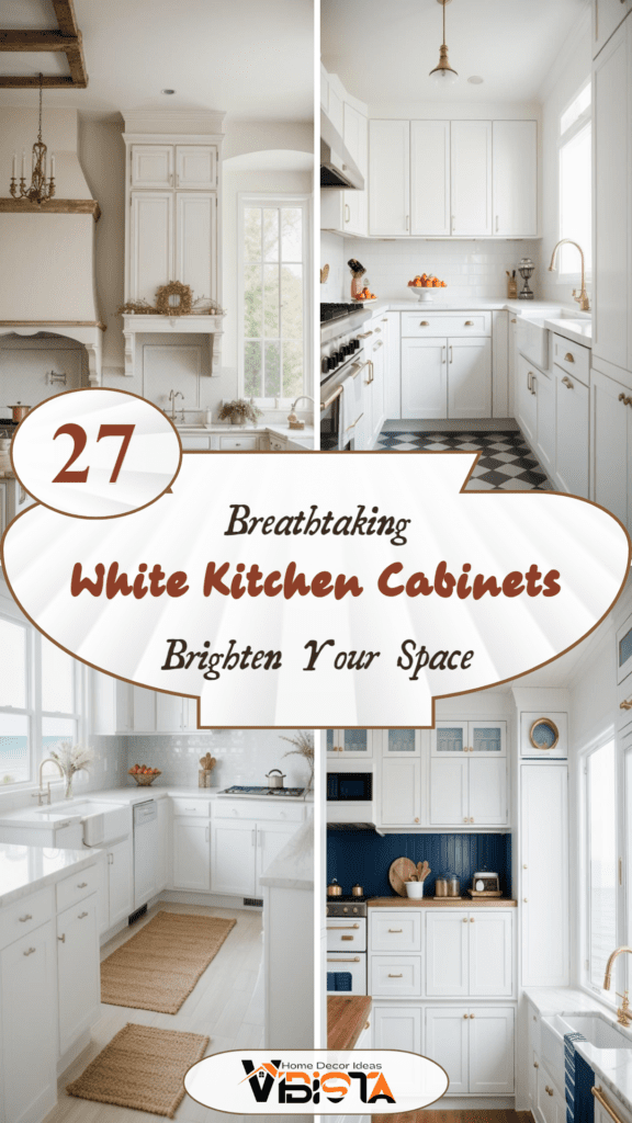 27 Breathtaking White Kitchen Cabinets: Ideas to Brighten Your Space with Timeless Elegance