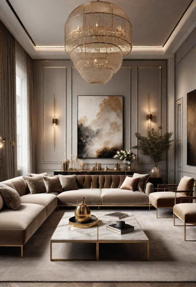 8. Metallic Velvet Neutral Accents