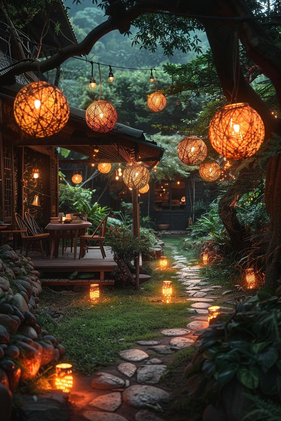 30. String Light Sphere Projects