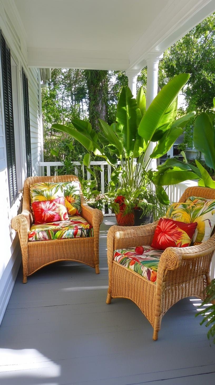 5. Tropical Style With Banana Leaf Plants - photo 2