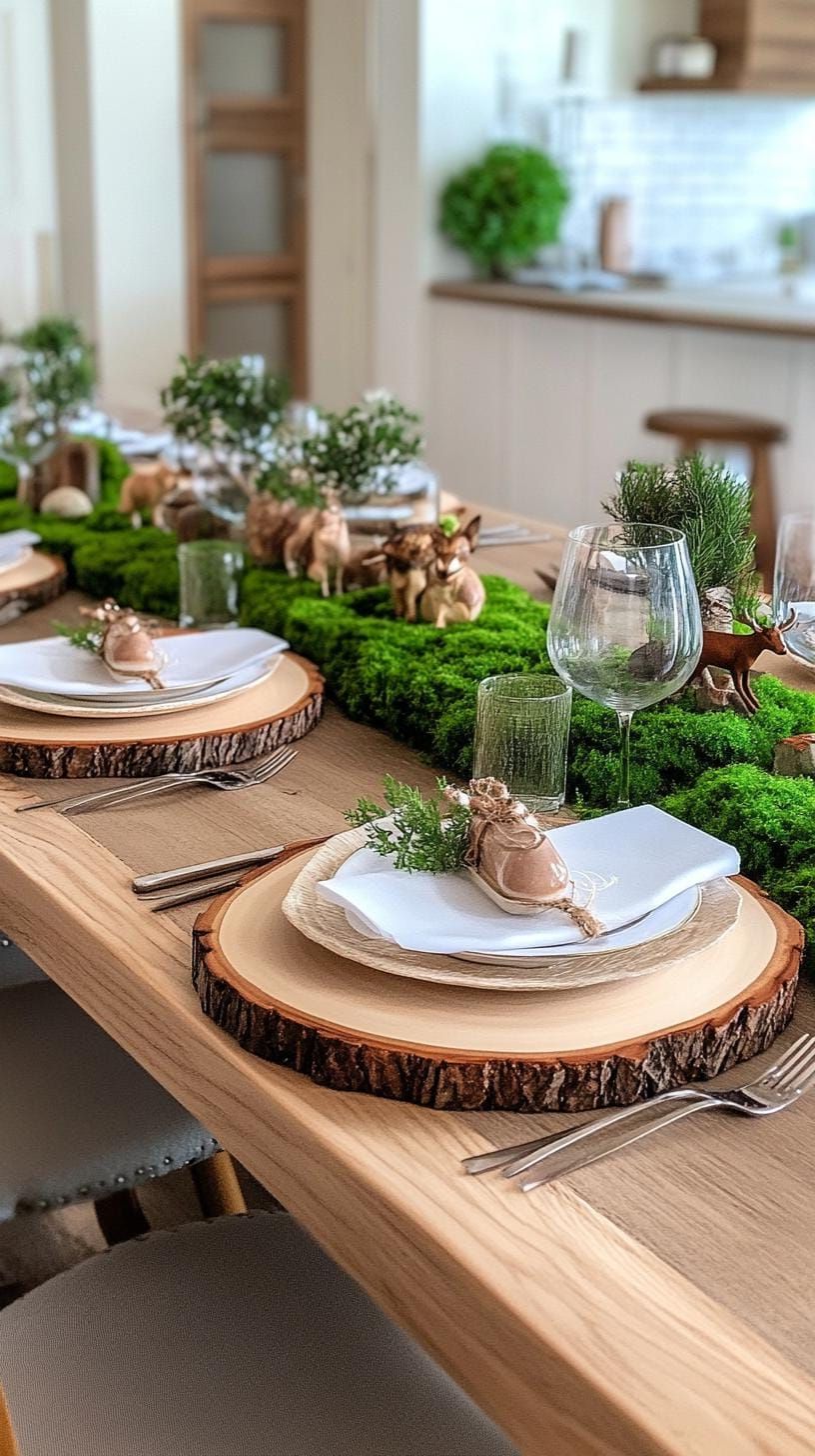 7. Magical Woodland Winter Tablescapes - photo 2
