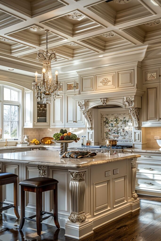 21. Luxury Kitchens with Ornate Detailing
