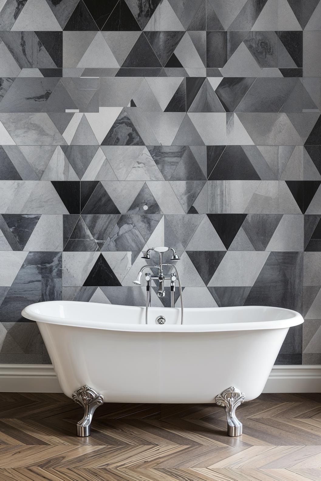 1. Sleek Monochrome Wallpaper Ideas - photo 2