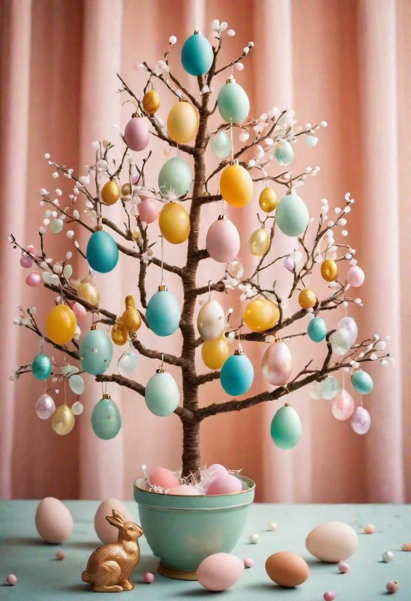 8. Egg Tree with Glass Ornaments - photo 3