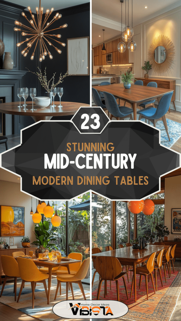 23 Stunning Mid-Century Modern Dining Tables You’ll Adore