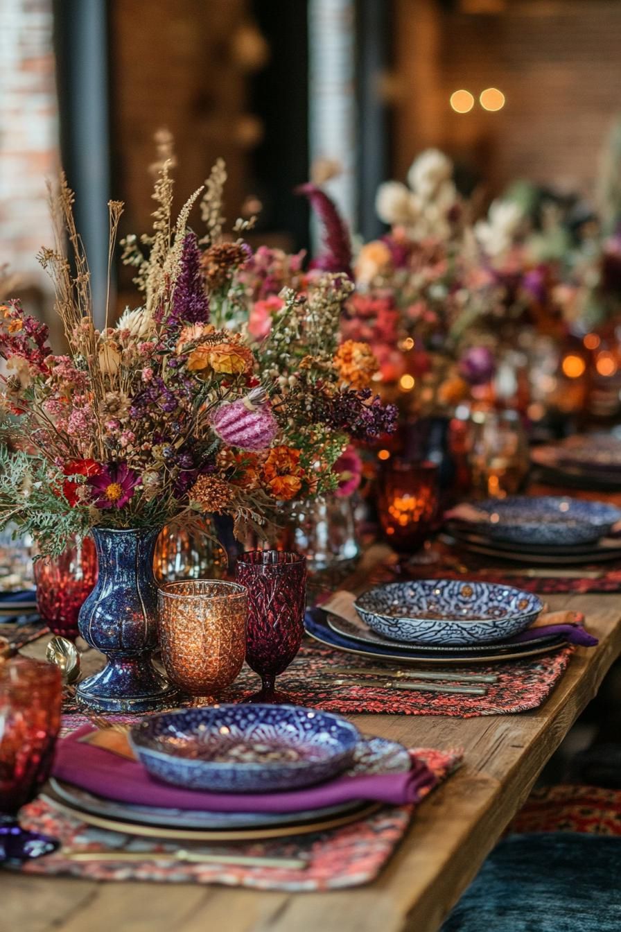 13. Boho Chic Christmas Table Ideas - photo 3