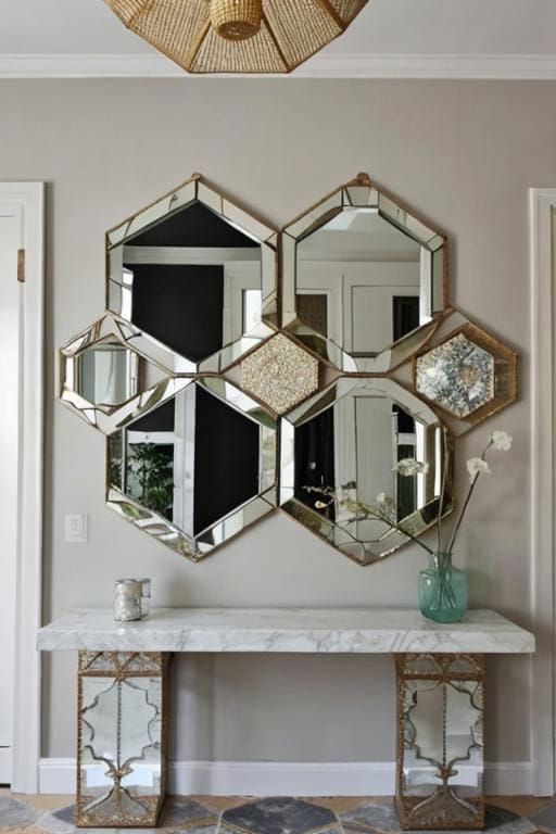 4. Honeycomb Hexagon Mirror Cluster