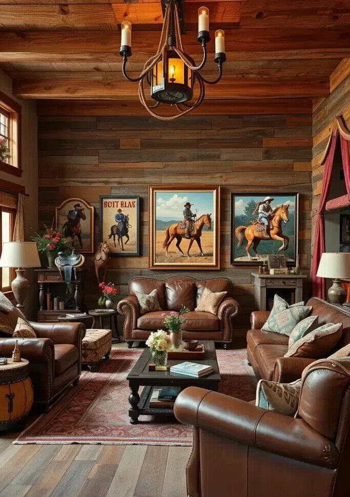 Horses and Rodeo Themes in Cowboy Decor - photo 2