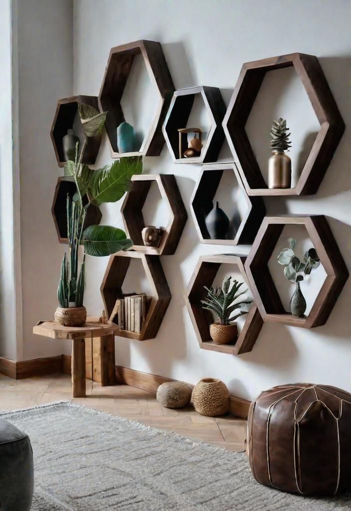 6. Boho Trinket Wall Display