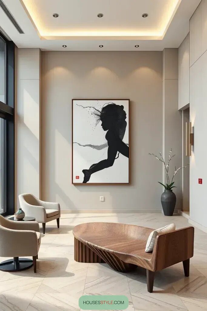 Bringing Creativity into a Minimalist Lobby Look - photo 3