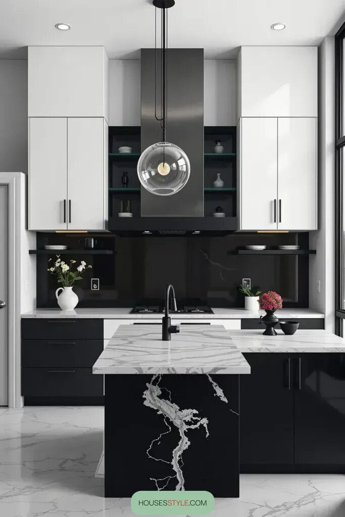 Black and White Kitchen Design Styles