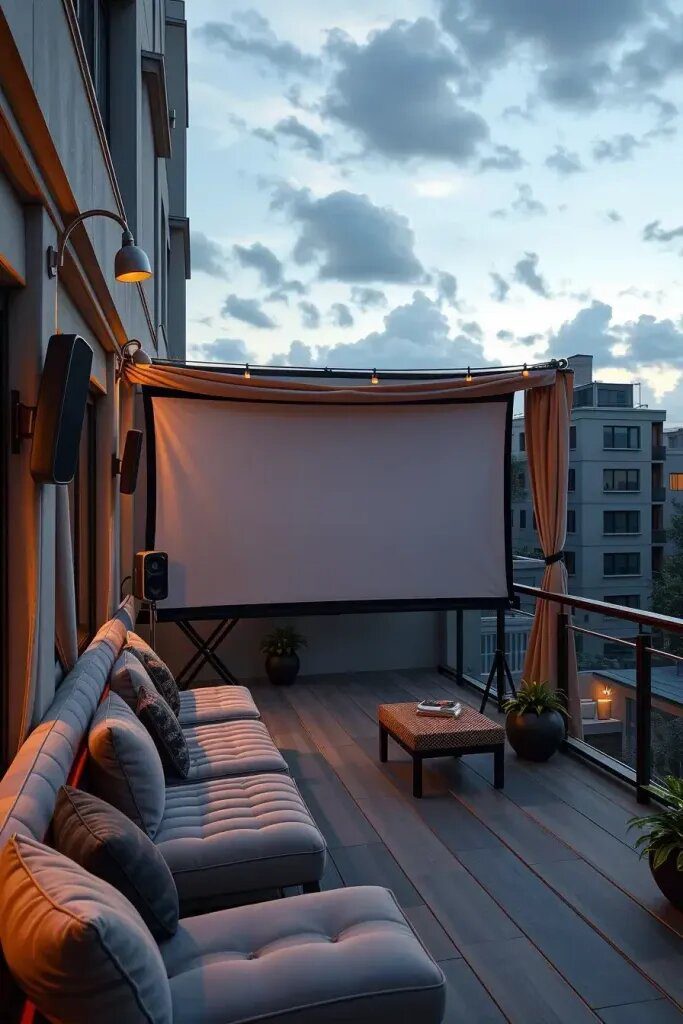 Compact Balconies Set Up as Private Cinemas - photo 2