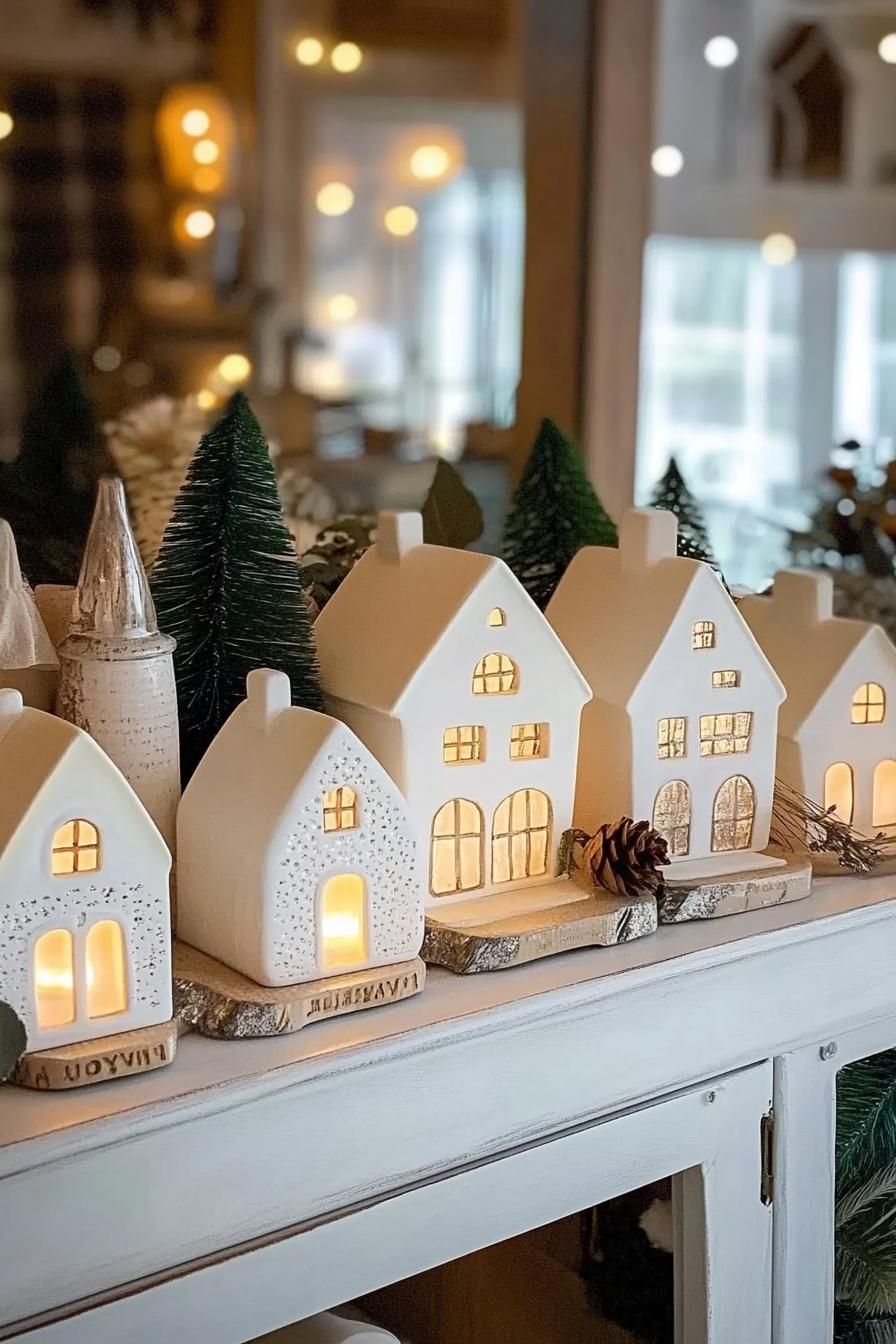9. Ceramic Christmas Village Display - photo 2