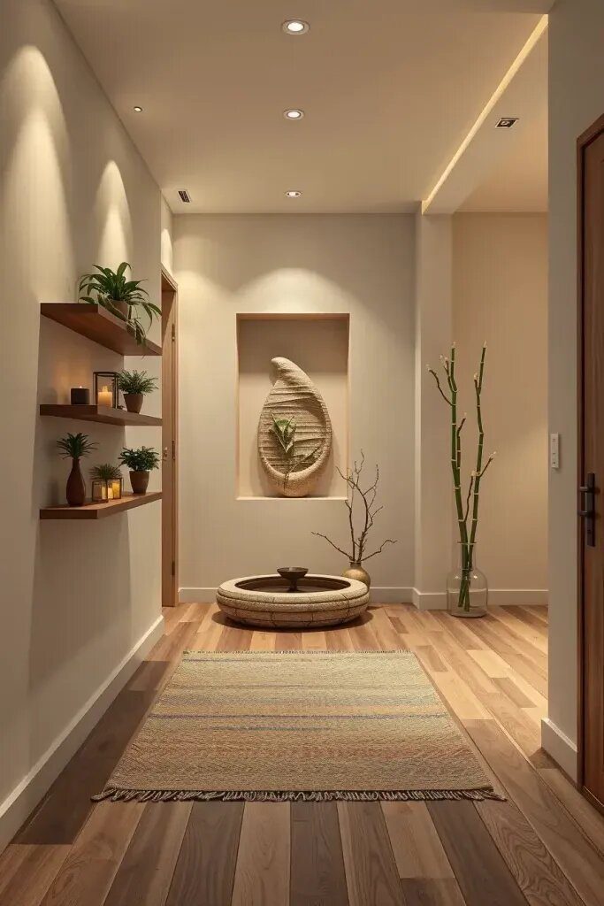 Serene Zen-Inspired Hallway Design Ideas