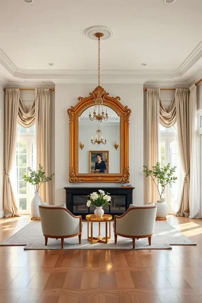 21. Artistic Mirrors That Expand a Room