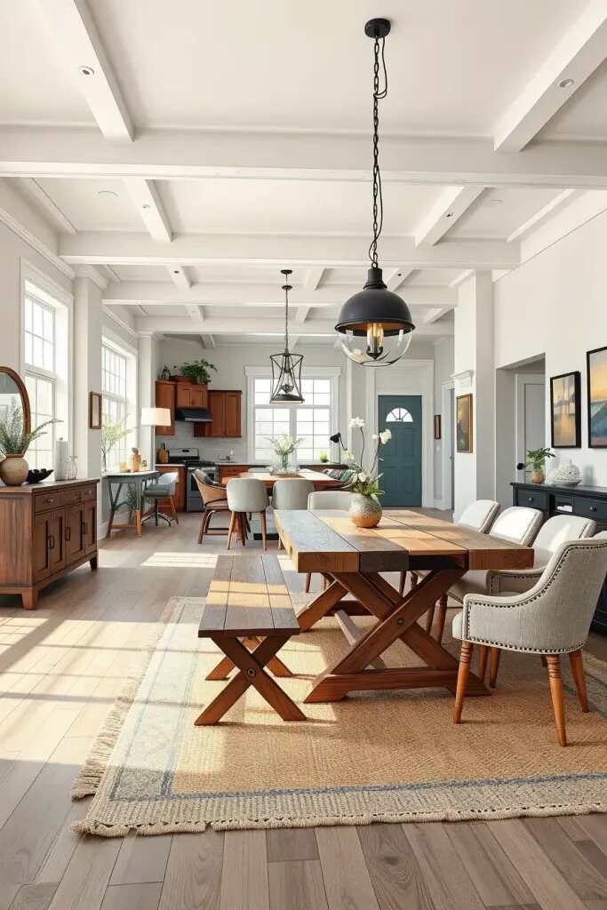 Farmhouse Dining Rooms in Open-Concept Homes - photo 2