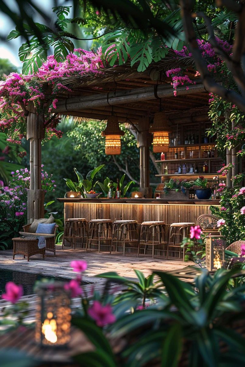 10. Tropical Escape Patio Kitchen