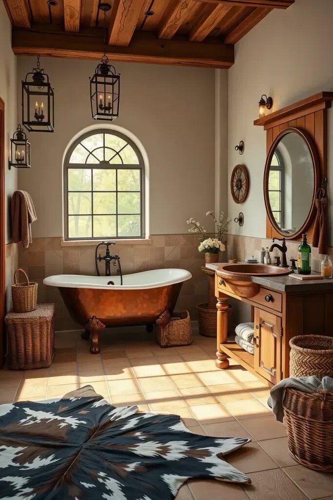Cozy Western-Inspired Bathroom Ideas