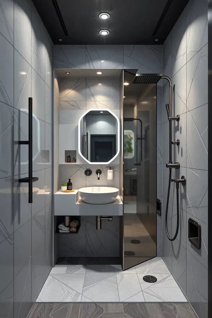 Bathrooms That Vanish into the Walls
