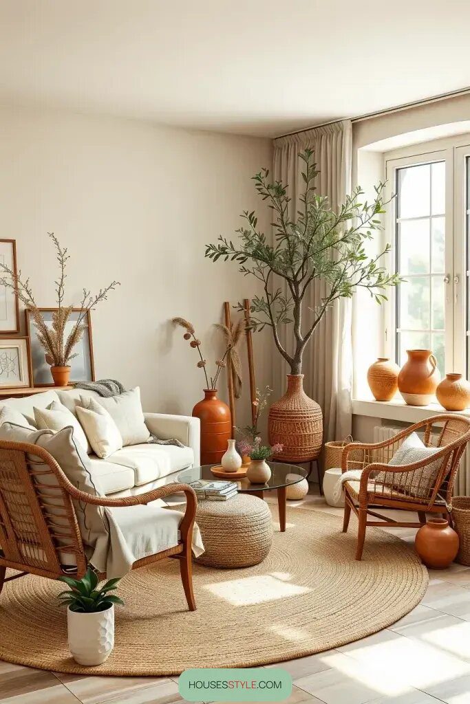 Earth Tone Ideas for a Minimalist Living Room
