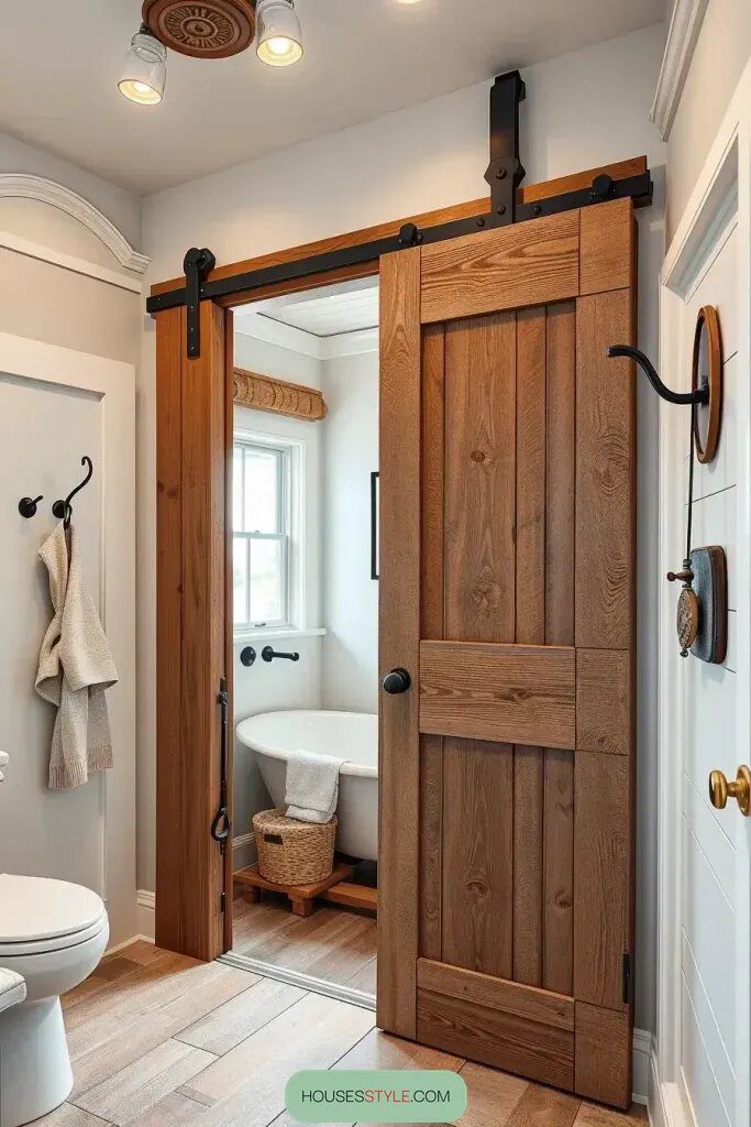 Sliding Barn Doors for Bold Rustic Style
