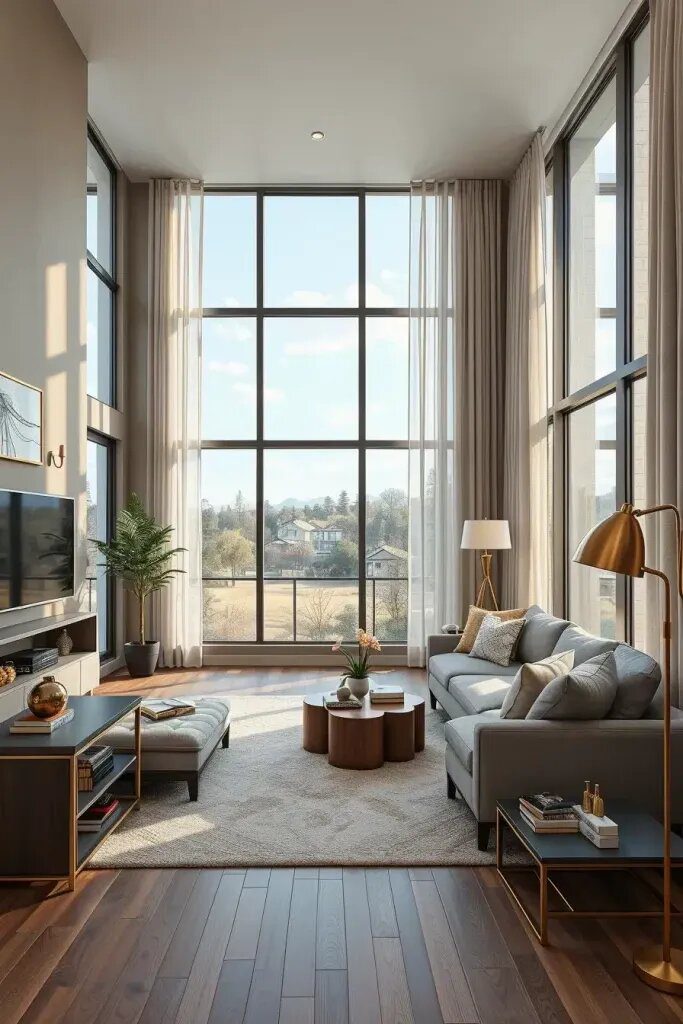 Floor-to-Ceiling Curtains for a Polished Finish