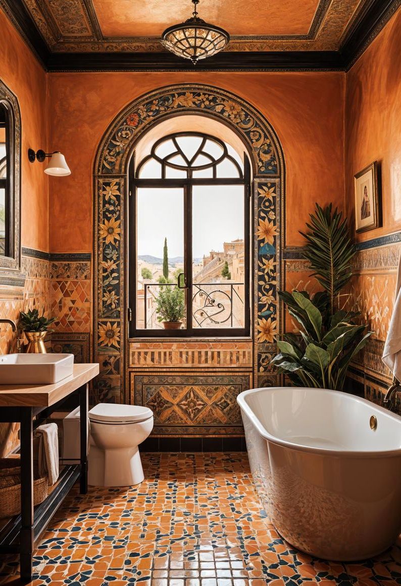 16. Mediterranean Bathroom Decor Inspiration