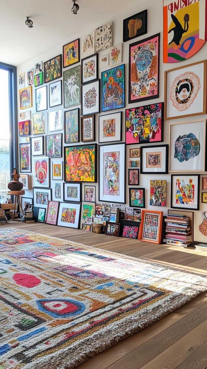 11. Maximalist Wall Packed with Art Pieces - photo 2