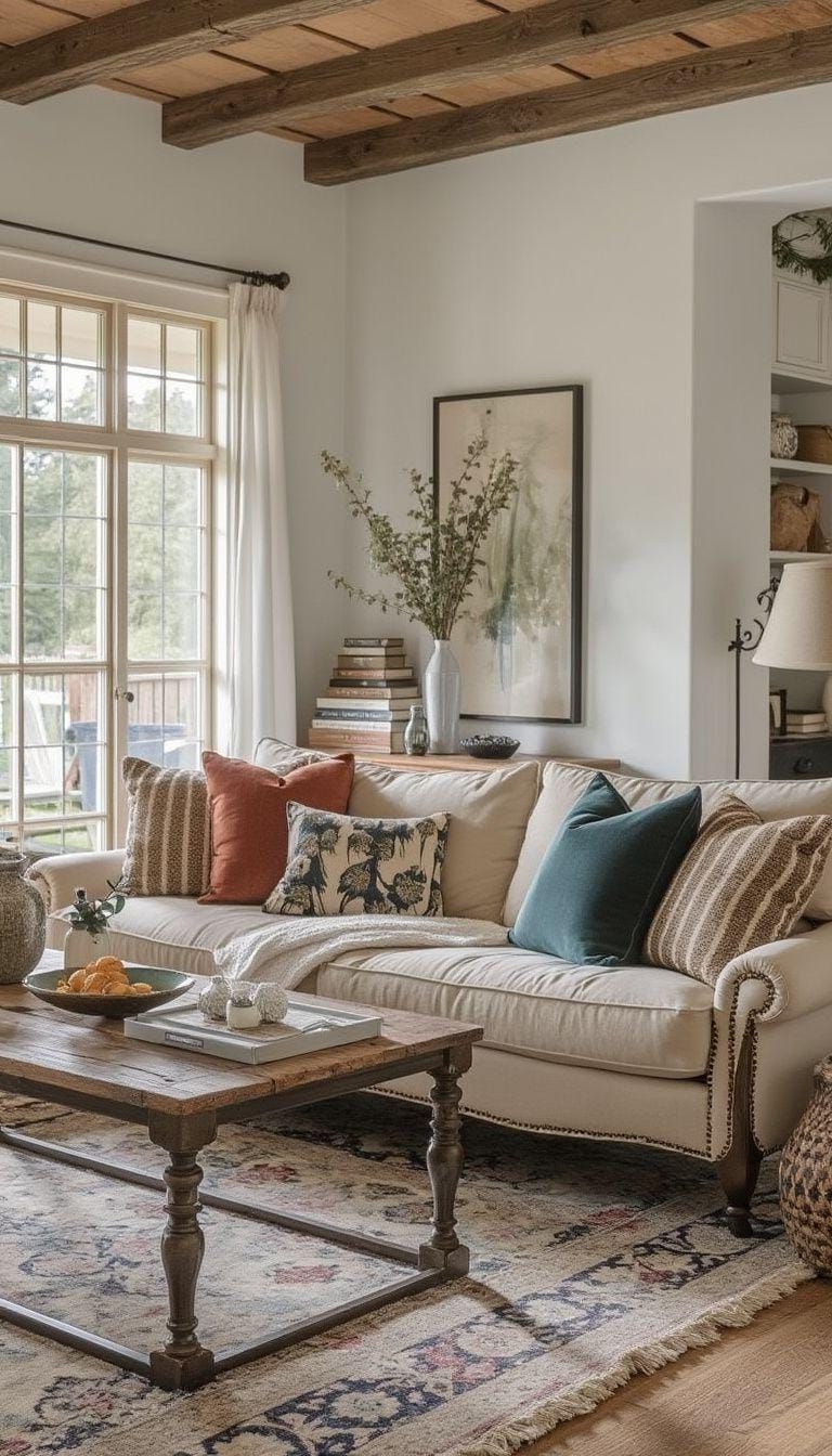 4. Mixing Vintage and Modern Furniture with Layered Textures - photo 3
