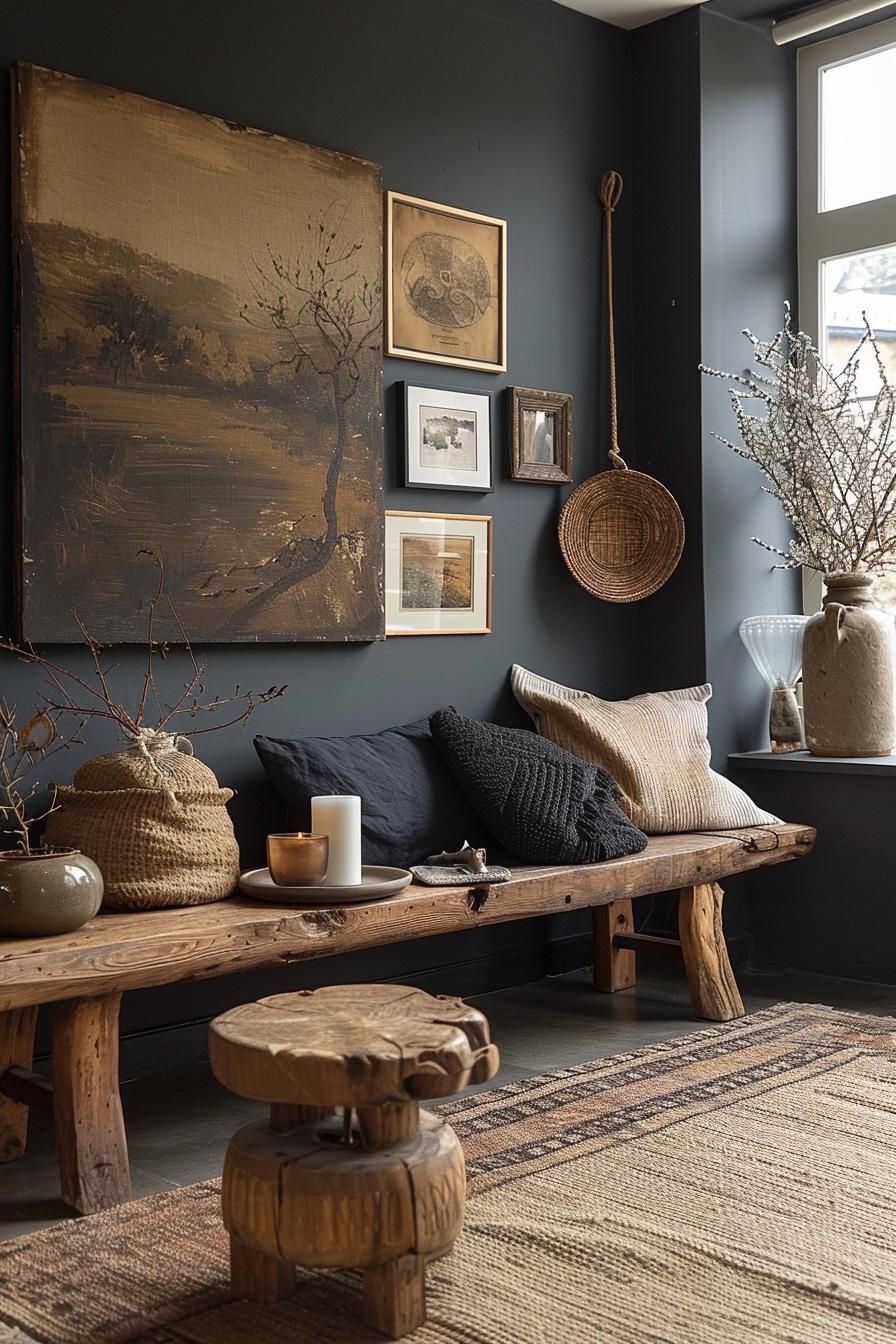 14. A Gallery Wall Retreat with Vintage Vibe
