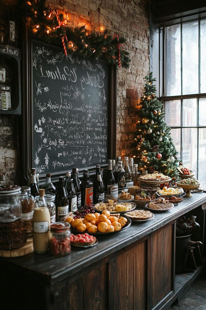 13. Chalkboard Christmas Menu Idea - photo 2