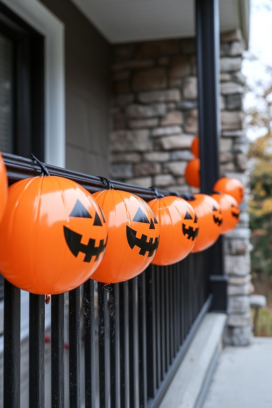 4. Festive Pumpkin Balloon Garlands - photo 3