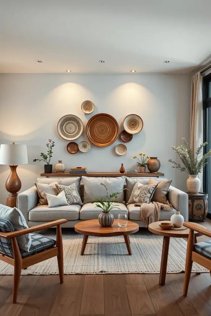 14. Use Ceramic Wall Plates as Statement Art - photo 2