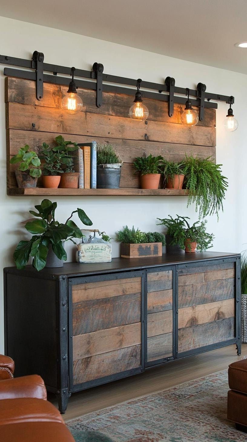 5. Wall-mounted Metal Storage