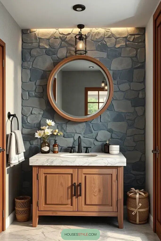 Dramatic Stone Walls as a Design Statement