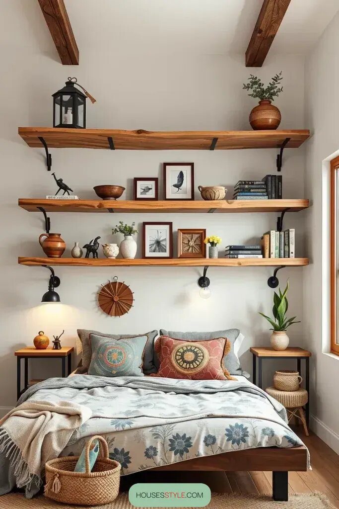Handcrafted Open Shelving With Rustic Appeal