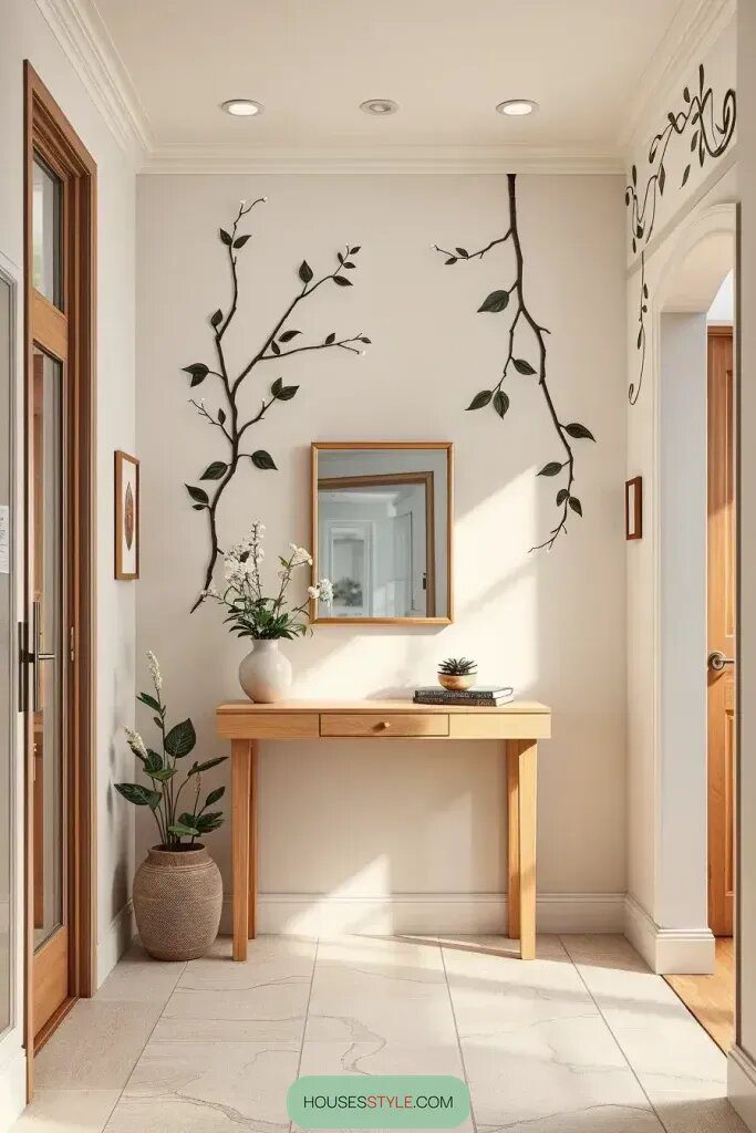 Crafting a Memorable Entryway: 63 Creative Hand-Painted Accent Ideas