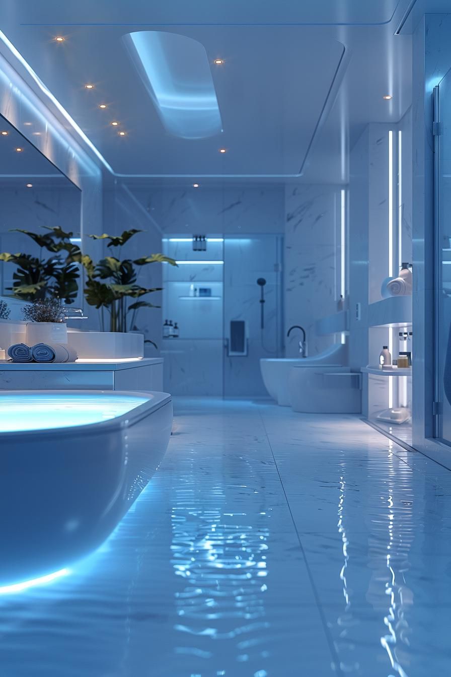 12. Smart Digital Bathroom Design