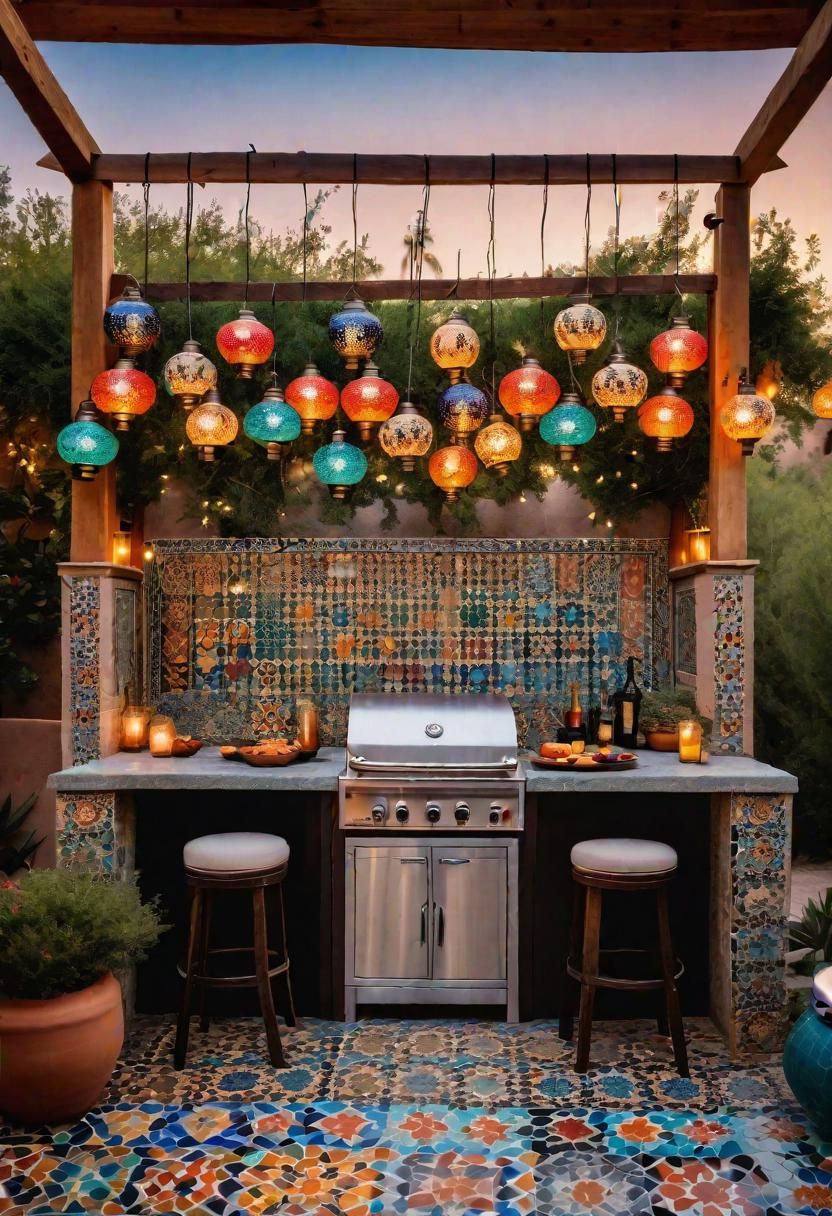 16. Moroccan Oasis Outdoor Kitchen Inspiration - photo 2