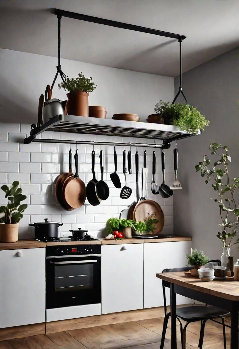 23. Pot Hangers That Save Space