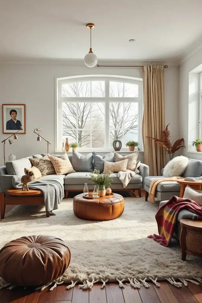 Cozy Hygge Textures for a Warm Living Room