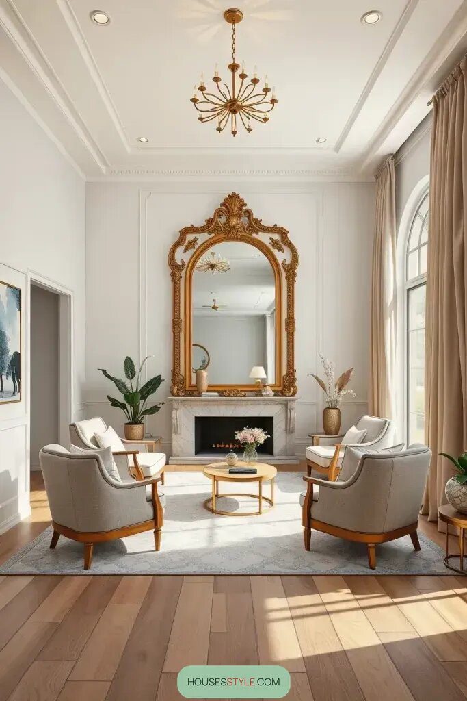 How Reflective Artwork Adds Depth to a Room - photo 2