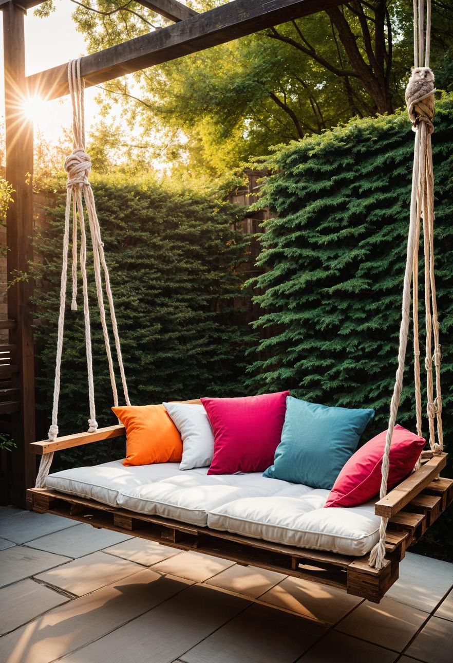 4. Pallet Swing Reading Corner