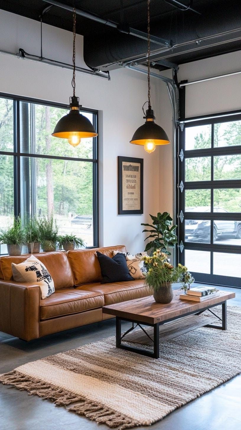 10. Garage Doors as Tall Windows