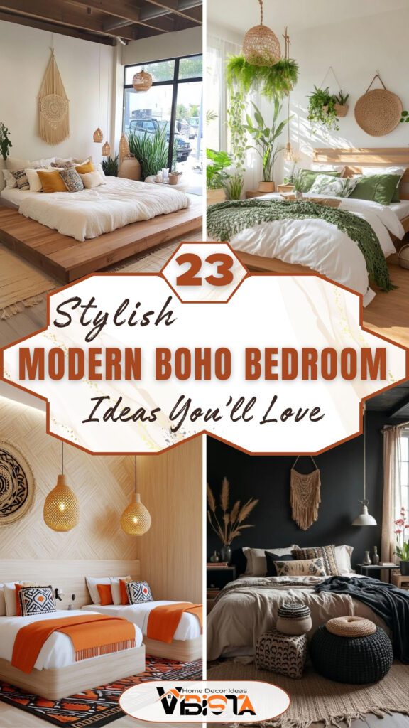 23 Modern Boho Bedroom Ideas You’ll Love Instantly