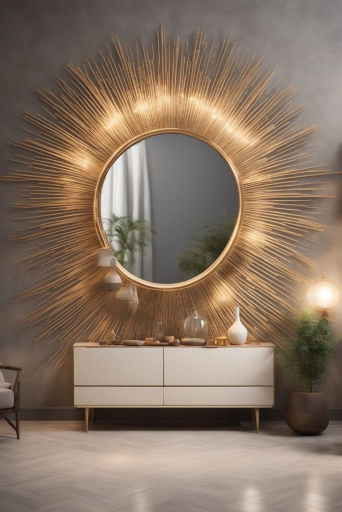 7. Sunburst Mirror Wall Accent - photo 2