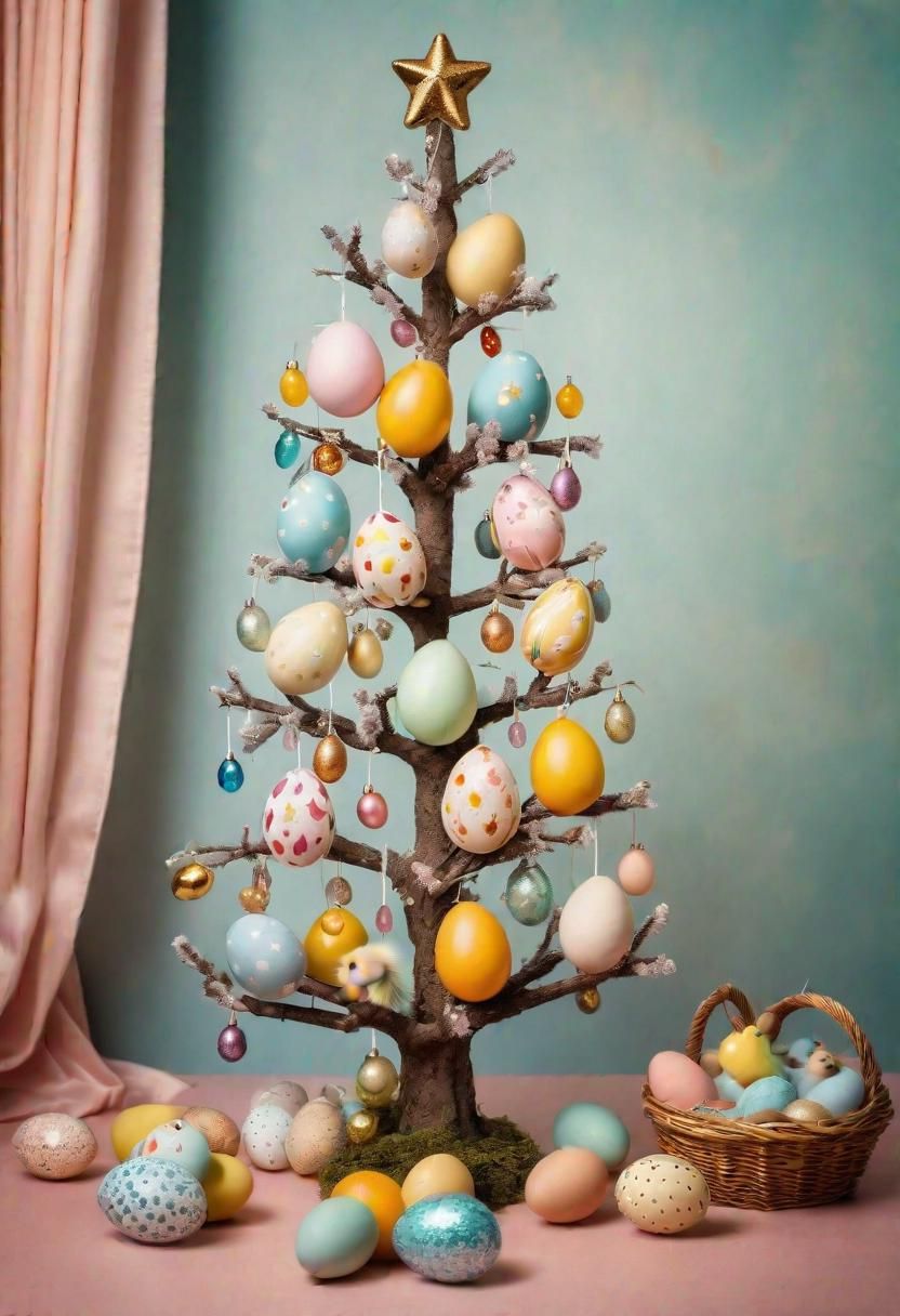 8. Egg Tree with Glass Ornaments - photo 2