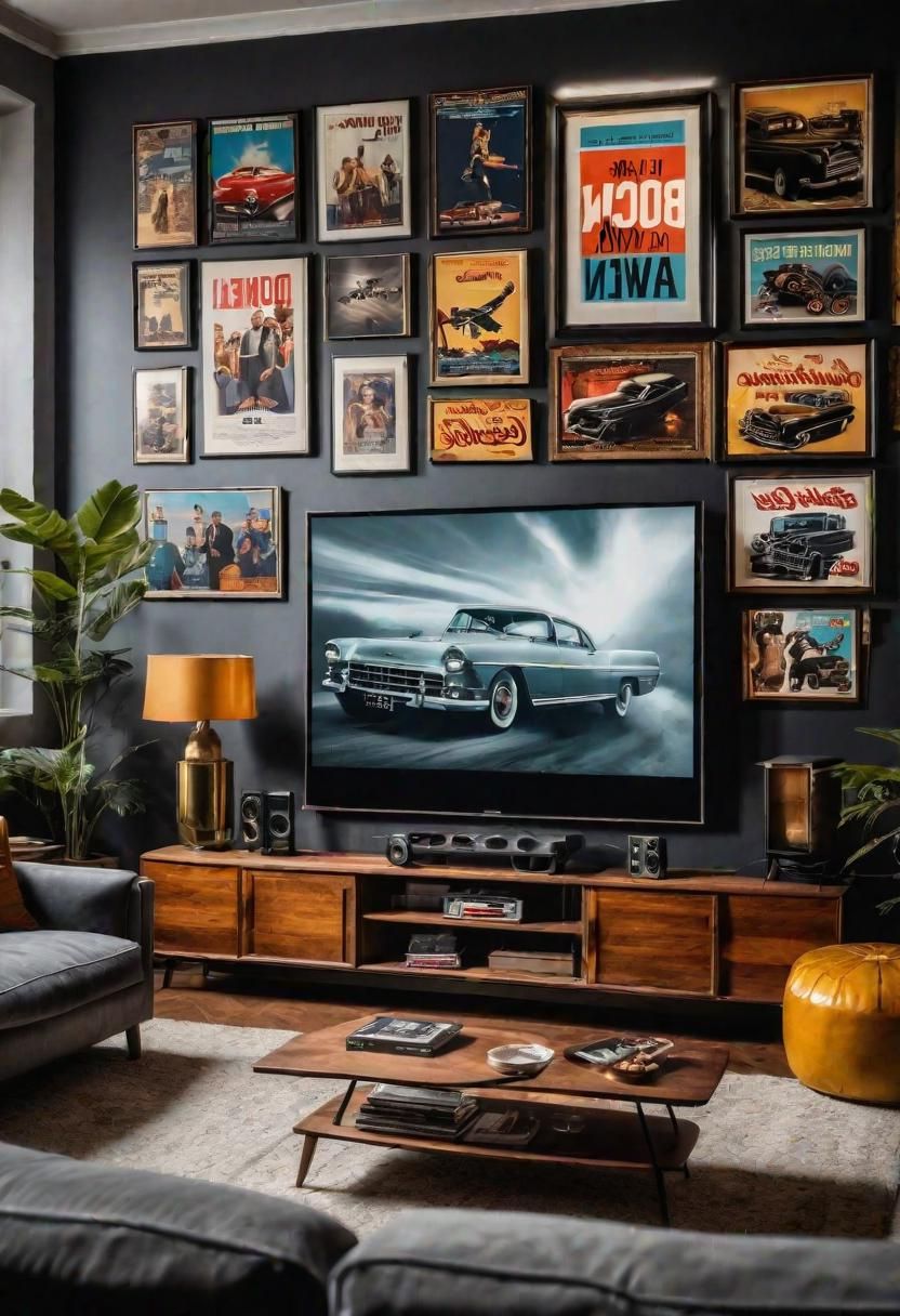 27. Vintage-Style Cinema Room Inspiration