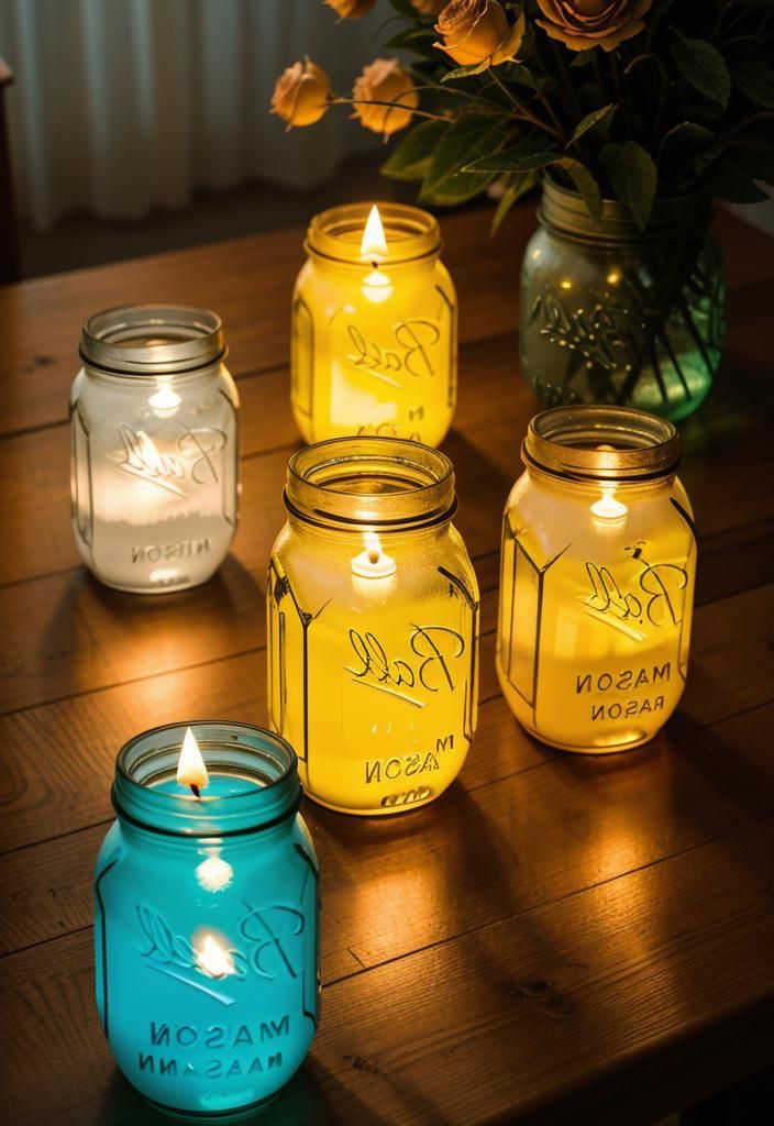 3. DIY Stained Glass Mason Jars